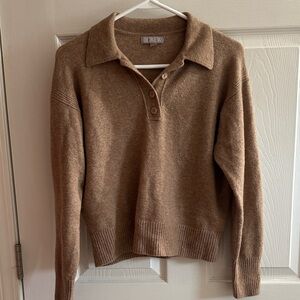 J. Crew Women's Tan Collared Sweater